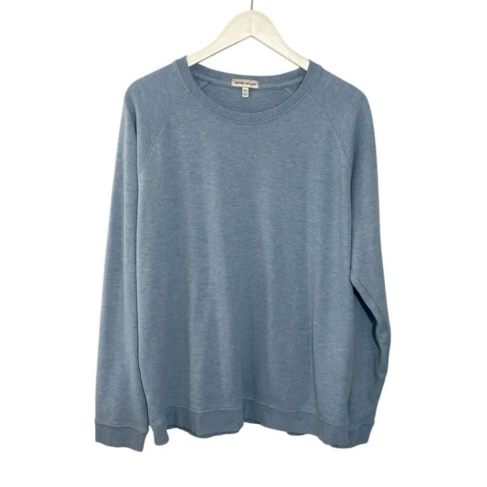 Peter Millar light blue comfort knit pullover sweatshirt - XL